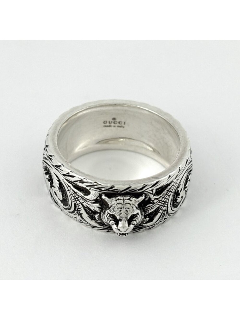 ★SOLD★ Gucci Tiger Head Ring 925 Sterling Silver - Picture 2 of 6